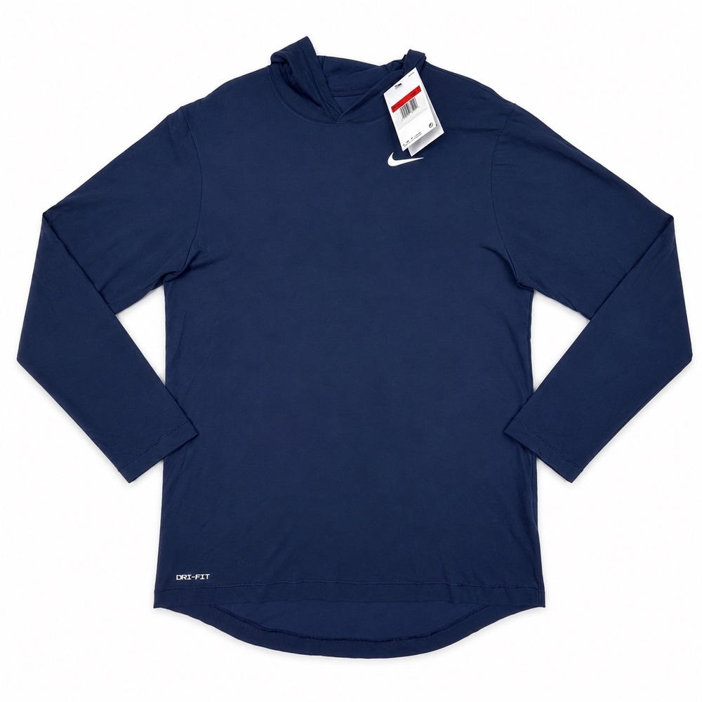Nike Dri-FIT Men Training Hoodie Navy Blue CJ1696-419 Large NWT